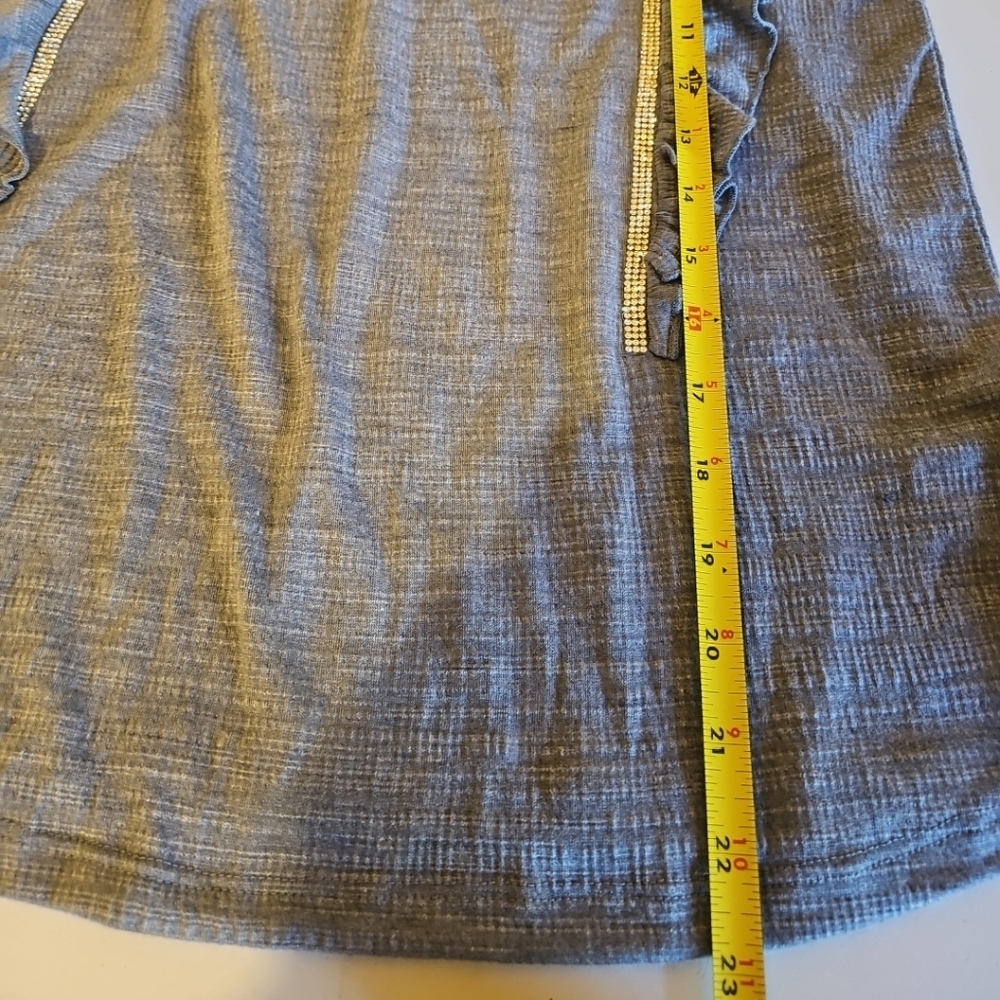 Retrology Women's Ruffled Sleeveless Top Size S Blue - Picture 6 of 7
